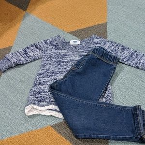 Top and jean set